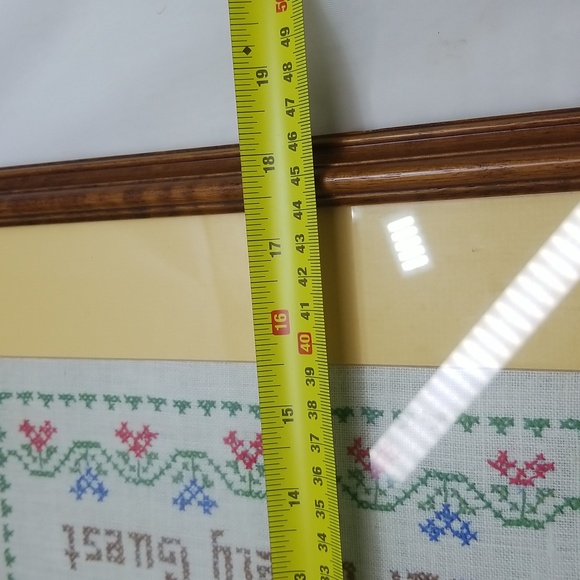 Vintage Cross-Stitch Framed & Matted - Picture 5 of 16